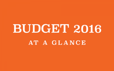 Budget 2016 At a Glance