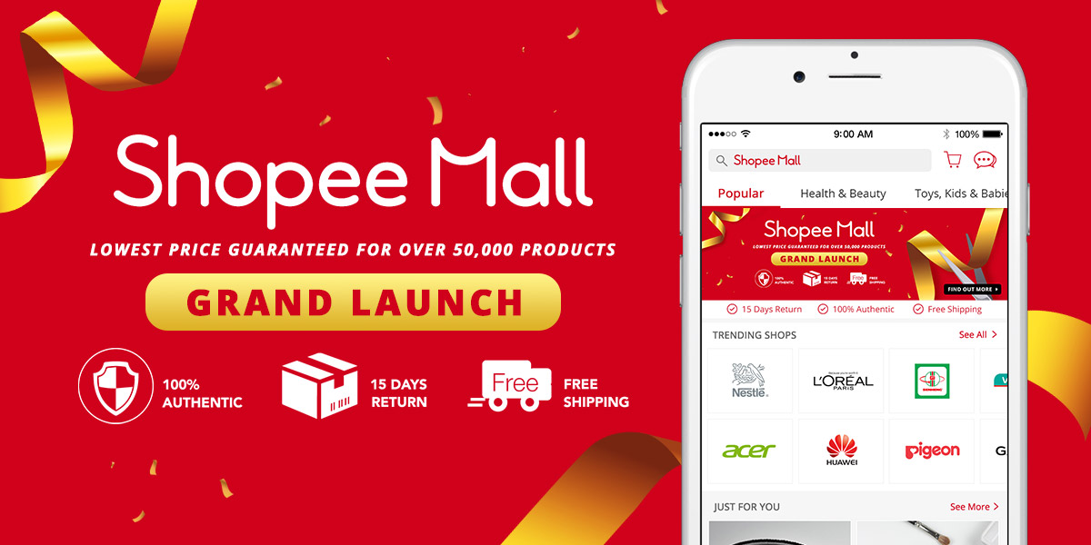 Shopee Mall Indonesia Shopee mall enabler อป - AKANLAKU