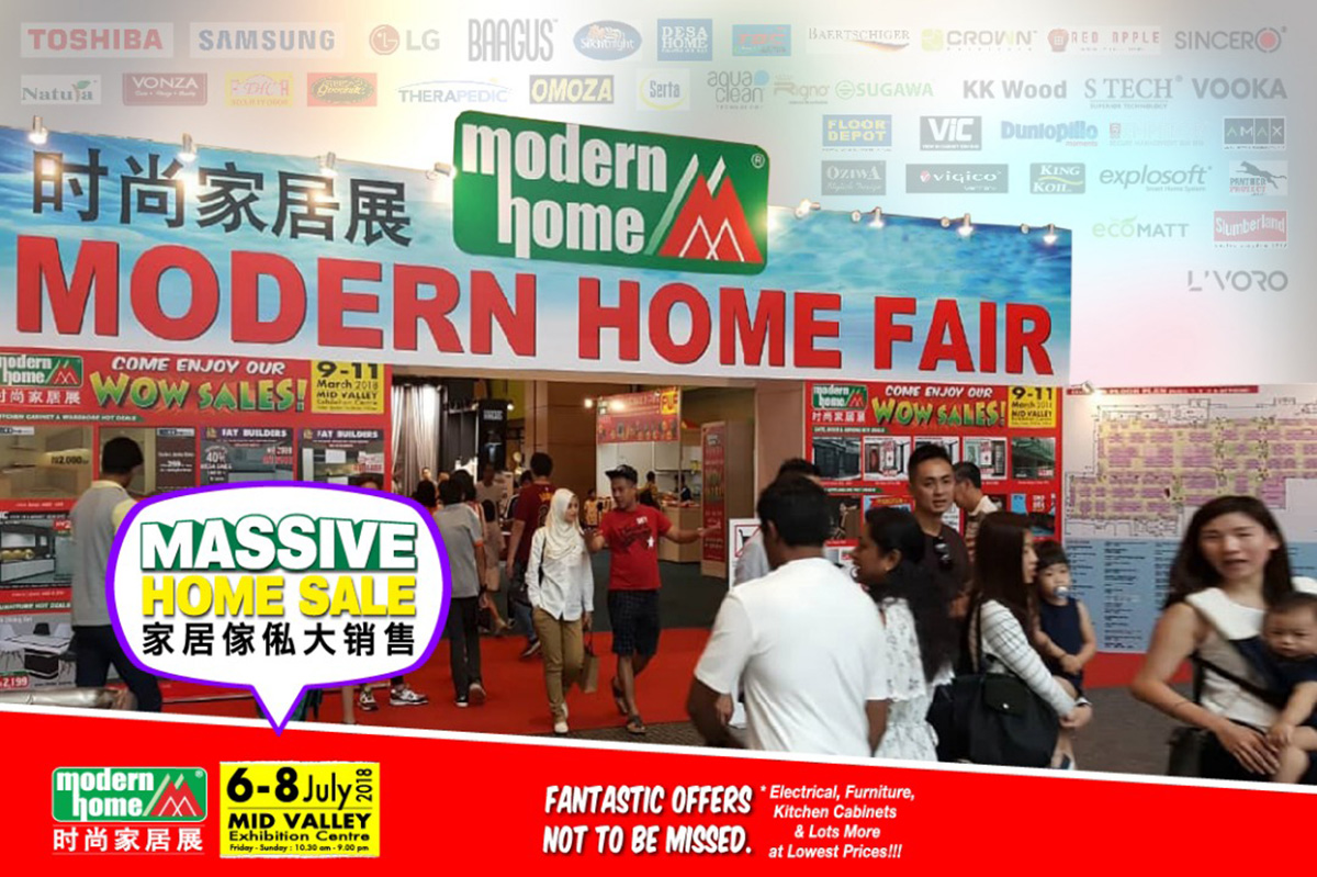 Modern Home Fair the 40th edition Will Be Held From 6 To 8 July AtThe Mid Valley Exhibition Centre.